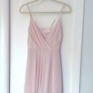 BHLDN Blush long bridesmaid dress XS